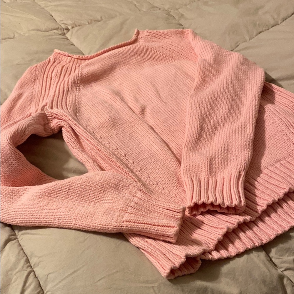 J. Crew Soft Pink Crew Neck Sweater